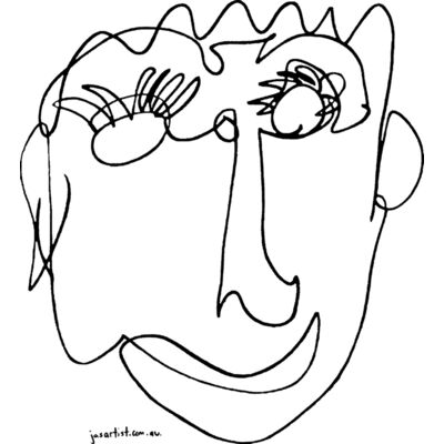 Just Looking (Black Line) Thumbnail