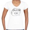 GILDAN Womens Slimfit V-neck Tee Thumbnail