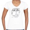 GILDAN Womens Slimfit V-neck Tee Thumbnail