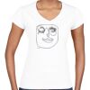 GILDAN Womens Slimfit V-neck Tee Thumbnail