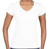 GILDAN Womens Slimfit V-neck Tee Thumbnail